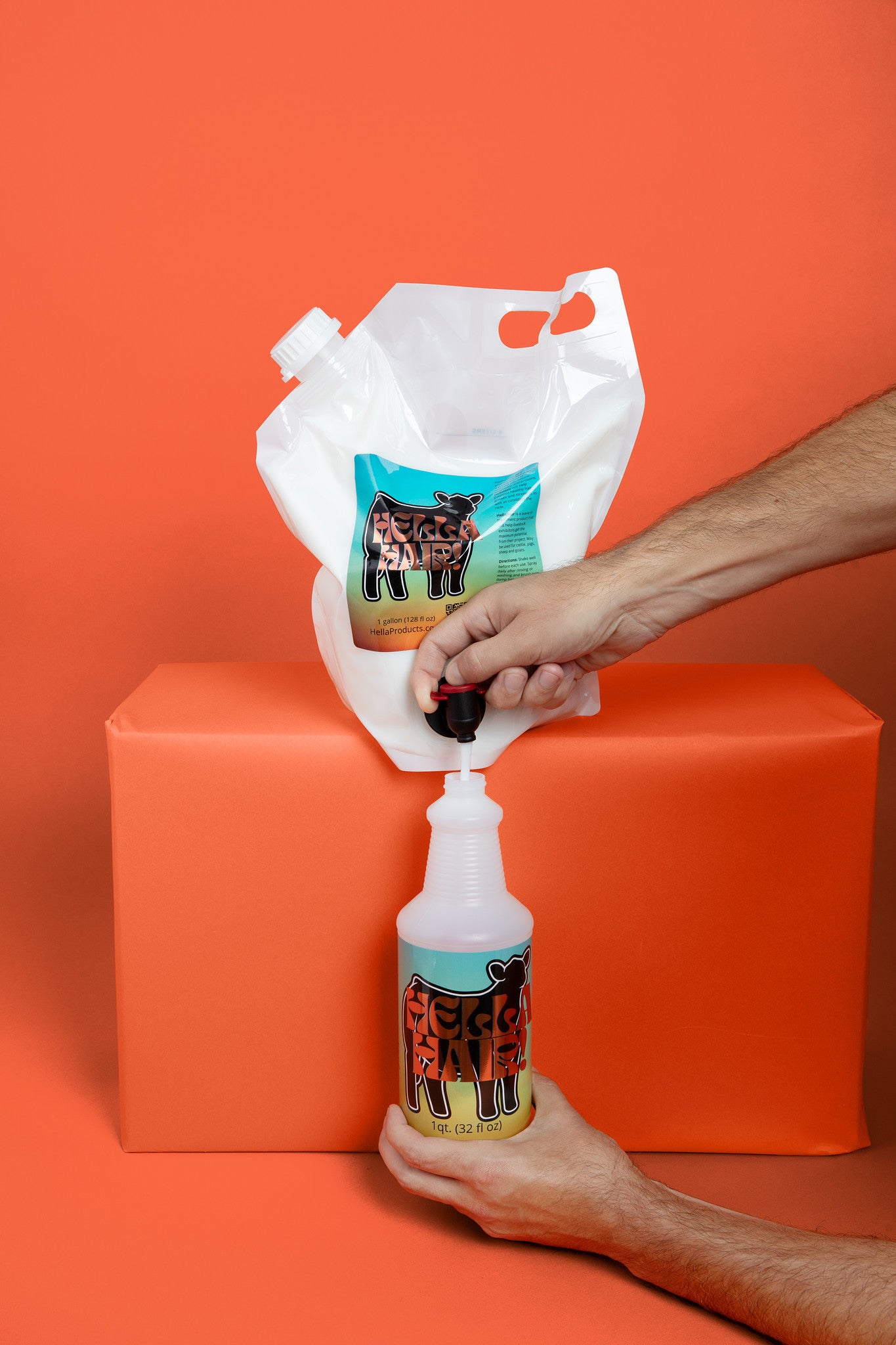 Hella Hair 1 gallon refill bag