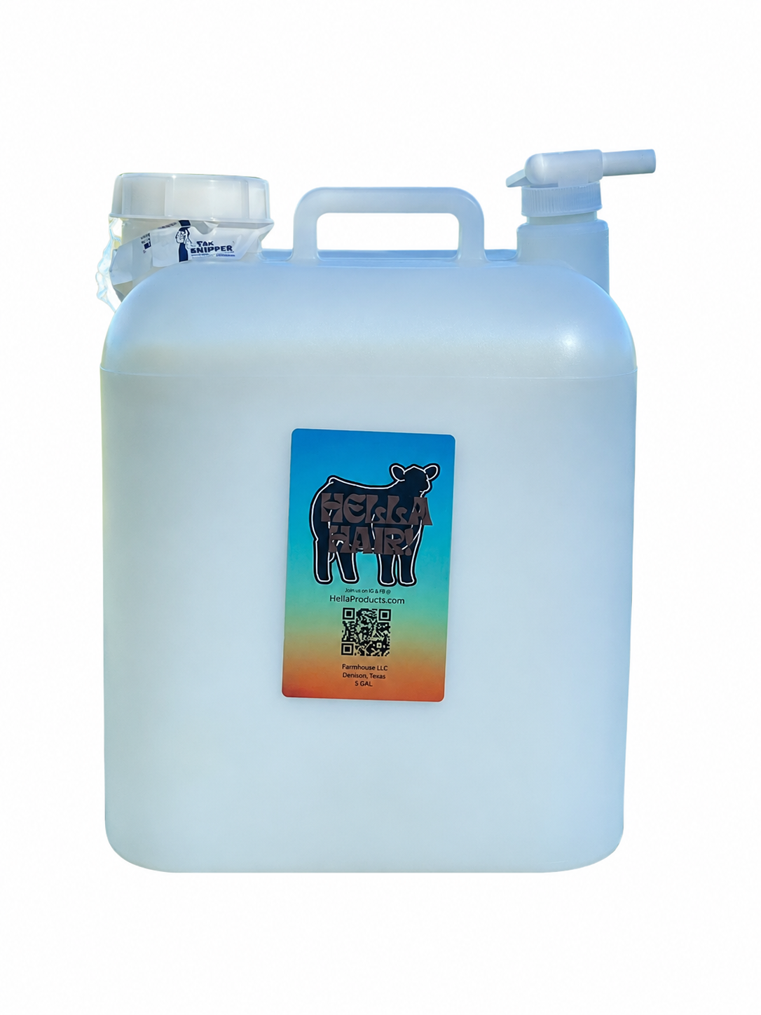 5 Gallon Hella Hair Refill JUG with spigot